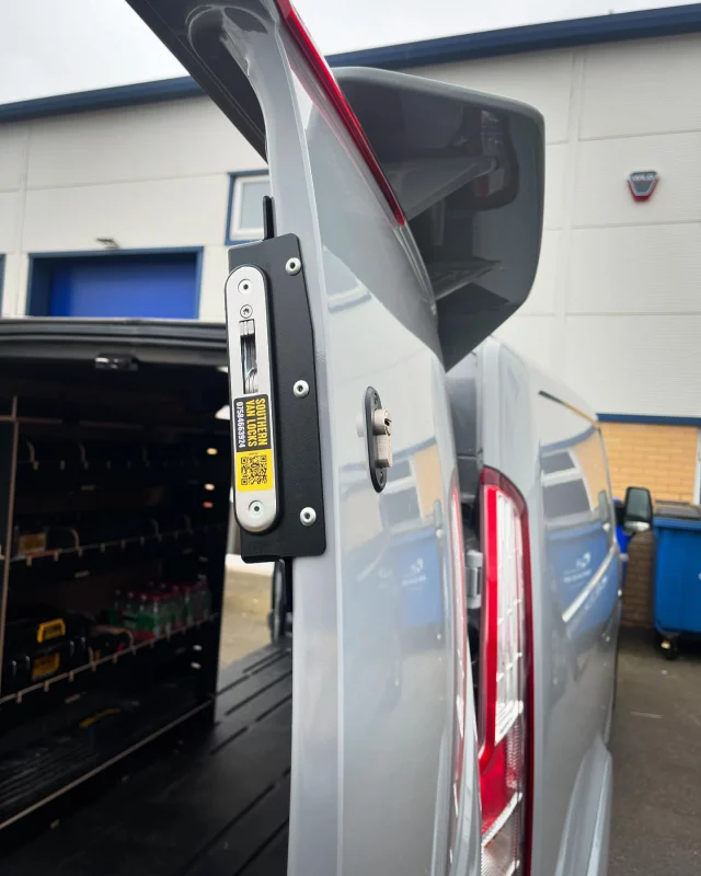 Van security lock fitted on site